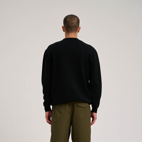 Santa Cruz Donnie Polo Knit Crew - Black