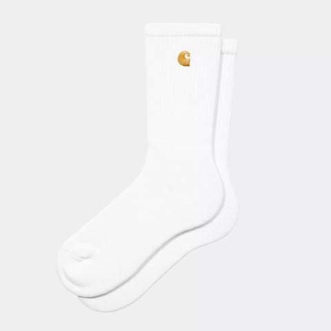 Carhartt WIP Chase Socks - White / Gold