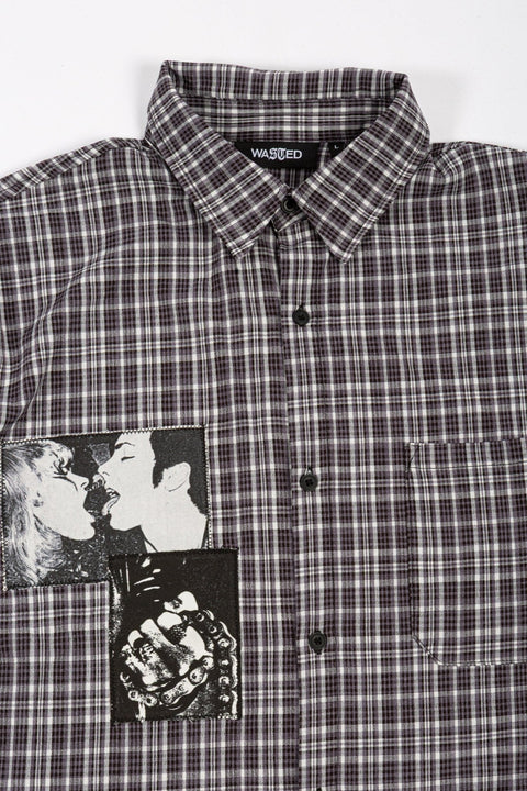 Wasted Paris Taunt Shirt - Black Tartan