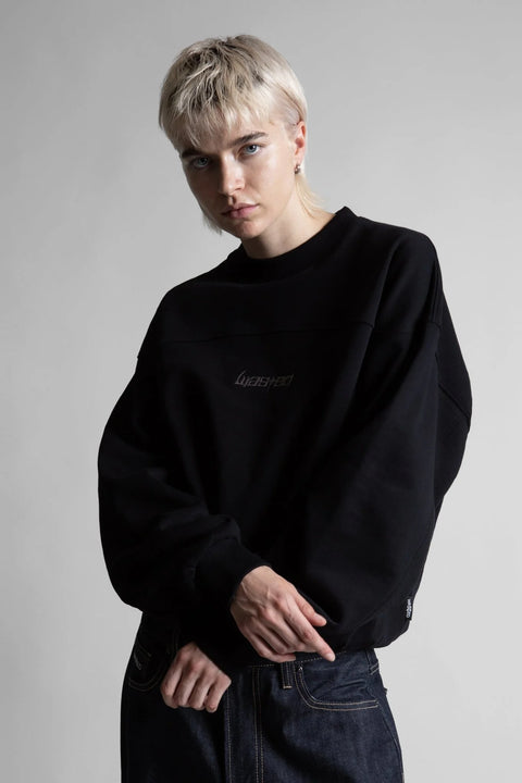 Wasted Paris Swichblade Boxy Crew - Black