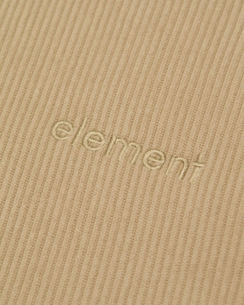 Element Lowcase Corduroy Quarter Zip - Humus