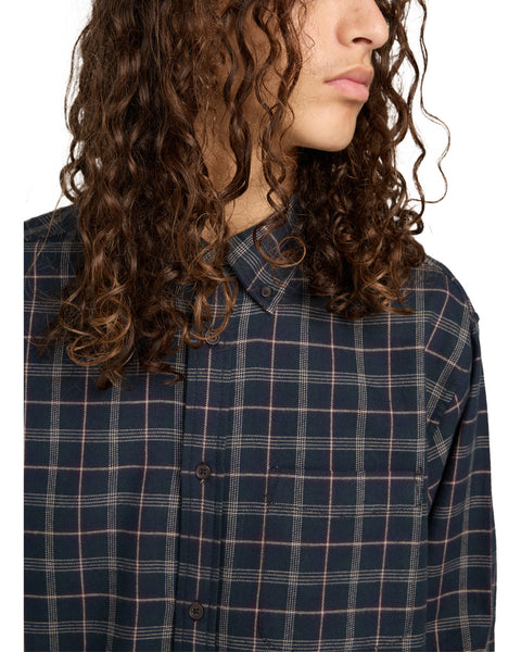 Element Button Down Regular Flannel Shirt - Tartan Blue