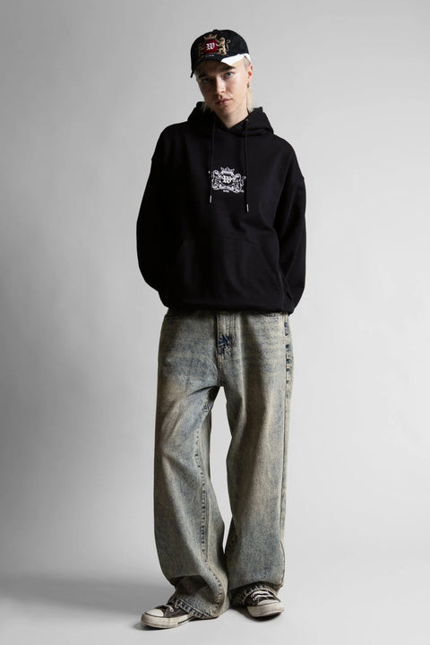 Wasted Paris Crest Hoodie - Black
