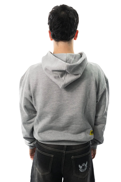 LocalNV Wordmark Logo Hood - Heather Grey