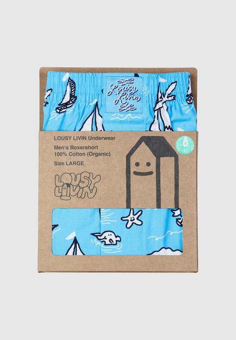 Lousy Livin Boxershorts Boats - Blue