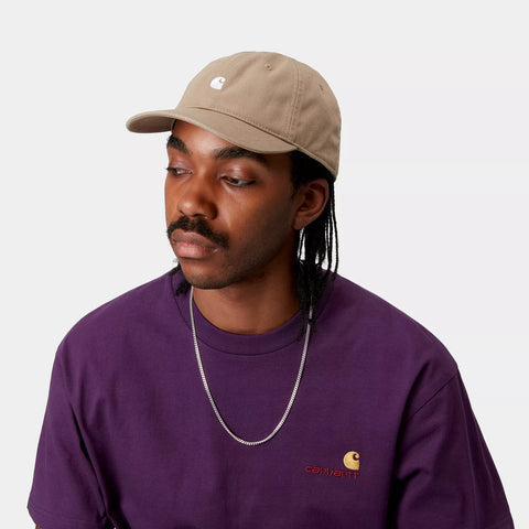 Carhartt WIP Madison Logo Cap - Leather / White