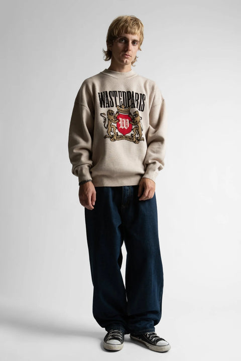 Wasted Paris Crest Sweater - Sahara