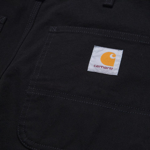 Carhartt WIP Single Knee Short - Black Rinsed