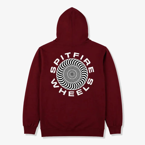 Spitfire Classic 87 Swirl Hoodie - Maroon