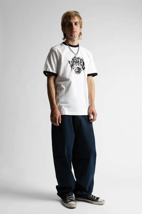 Wasted Paris Ringer Underdog Tee - White