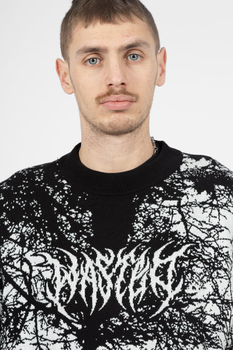 Wasted Paris Pull Hollow Sweater - Black