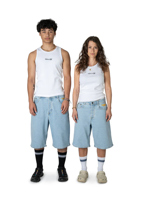 Homeboy X-Tra Monster Denim Shorts - Moon