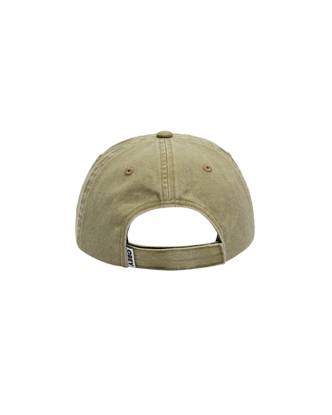Obey Pigment Obey Records 6 Panel Cap - Pigment Khaki