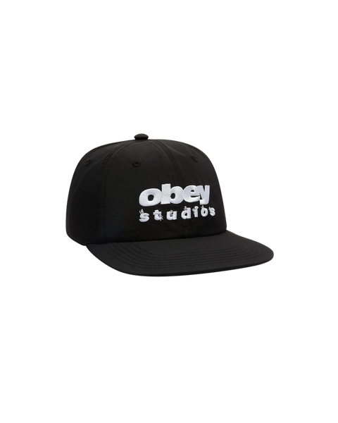 Obey Dance Studio Nylon 6 Panel Cap - Black