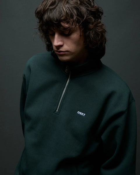 OBEY Established Works Bold Mockneck - Green Gables