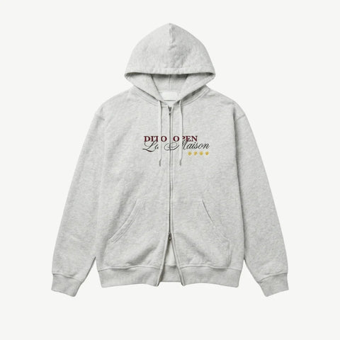 Dito Collective Open Zip Hoodie - Grey