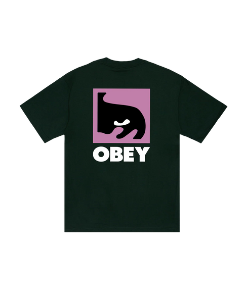 OBEY Quarter Eye Icon Tee - Forest Green