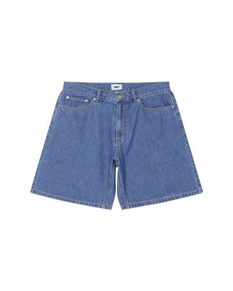 Obey Emerson Denim Shorts - Salty Blue Stone Wash