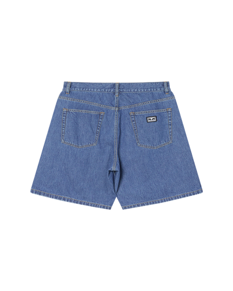Obey Emerson Denim Shorts - Salty Blue Stone Wash