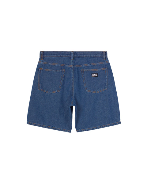 Obey Emerson Denim Shorts - Blue Stone Wash