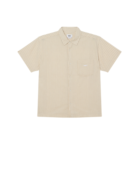 OBEY Alan Woven SS Shirt - Unbleached