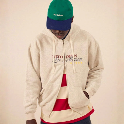 Dito Collective Open Zip Hoodie - Grey