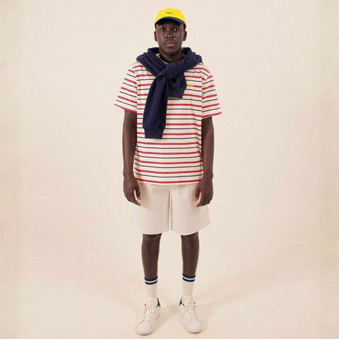 Dito Collective Mariner Stripes Tee - Red / Navy