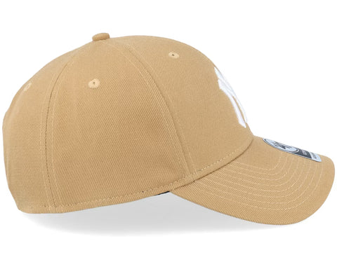 47 Caps New York Yankees MLB Cap - Camel / White