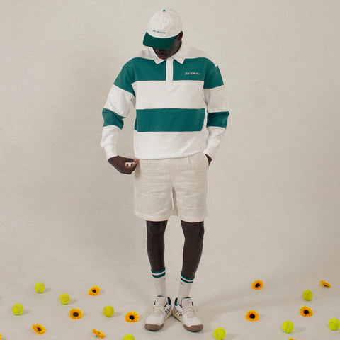 Dito Collective Baseline Quarter Zip - Green / White