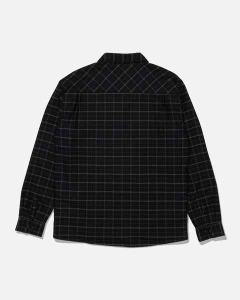 Salty Crew Fathom LS Tech Shacket - Black / Green