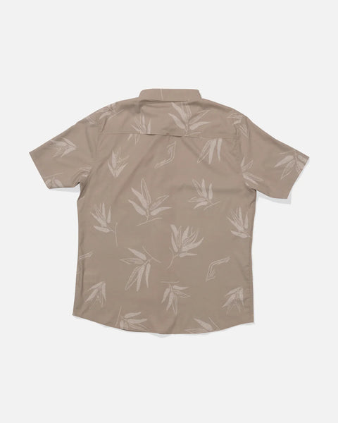 Salty Crew Flagship UV Button Up Shirt - Dark Khaki