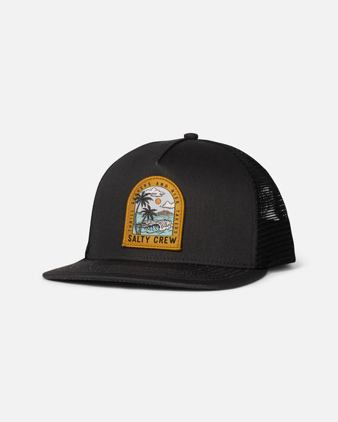 Salty Crew Archway Trucker Cap - Black