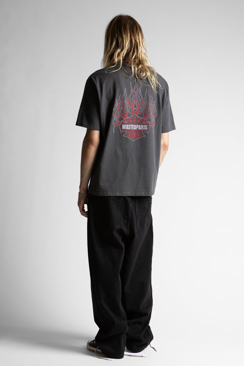 Wasted Paris Road Tee - Old Black