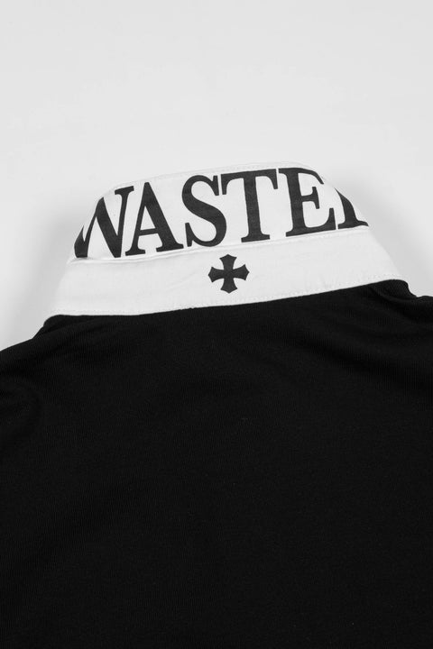 Wasted Paris Script Polo - Black