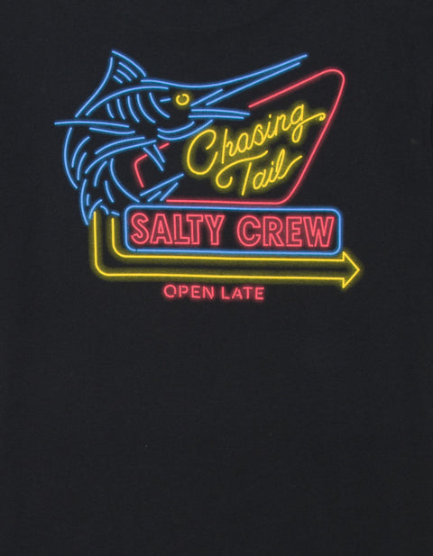 Salty Crew Neon Sign Tee - Black