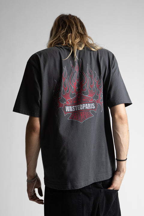 Wasted Paris Road Tee - Old Black