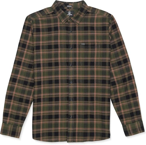 Volcom Caden Plaid Shirt - Wintermoss