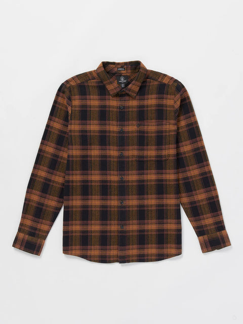 Volcom Baystone Flannel Shirt - Black