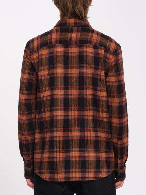 Volcom Baystone Flannel Shirt - Black