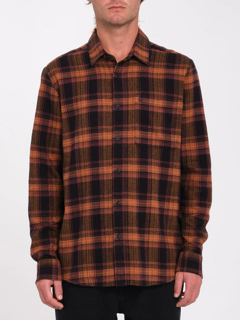 Volcom Baystone Flannel Shirt - Black