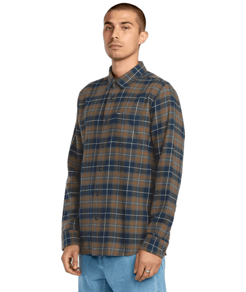 Volcom Caden Plaid Shirt - Navy