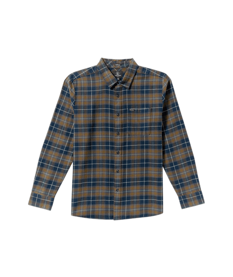 Volcom Caden Plaid Shirt - Navy