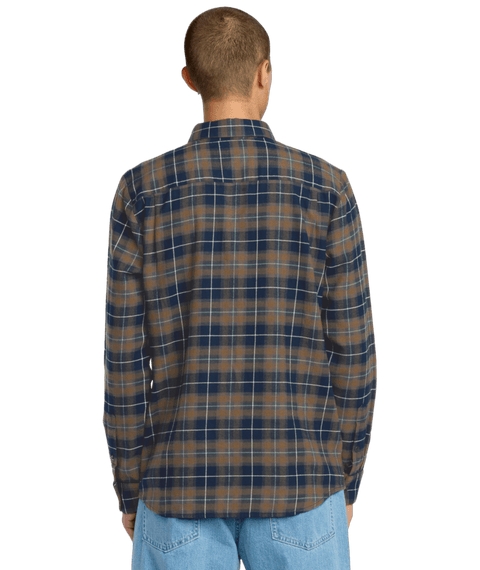 Volcom Caden Plaid Shirt - Navy