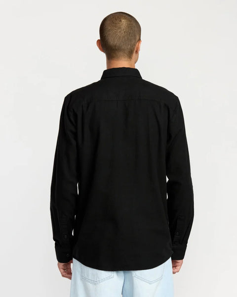Volcom Caden Solid Shirt - Antique Black