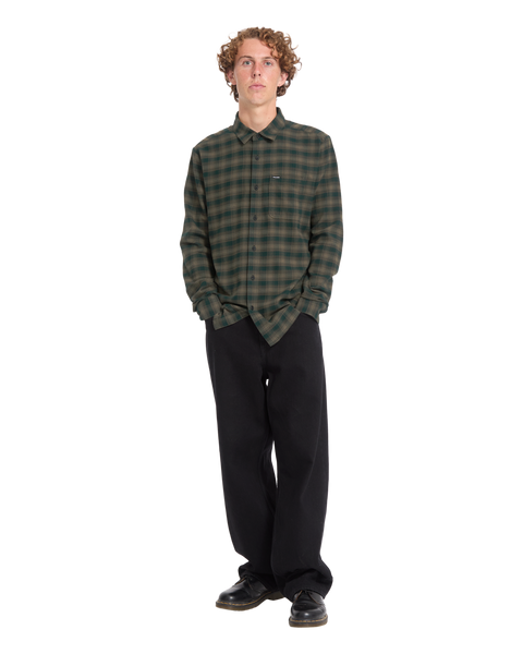 Volcom Caden Plaid Shirt - Wintermoss