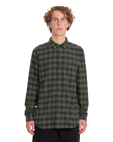 Volcom Caden Plaid Shirt - Wintermoss