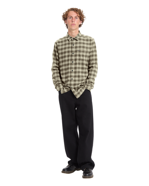 Volcom Caden Plaid Shirt - Light Khaki