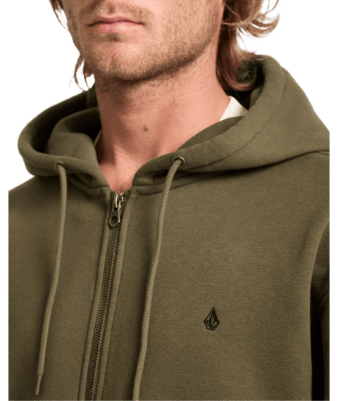 Volcom Single Stone Zip Hoodie - Sage Leaf