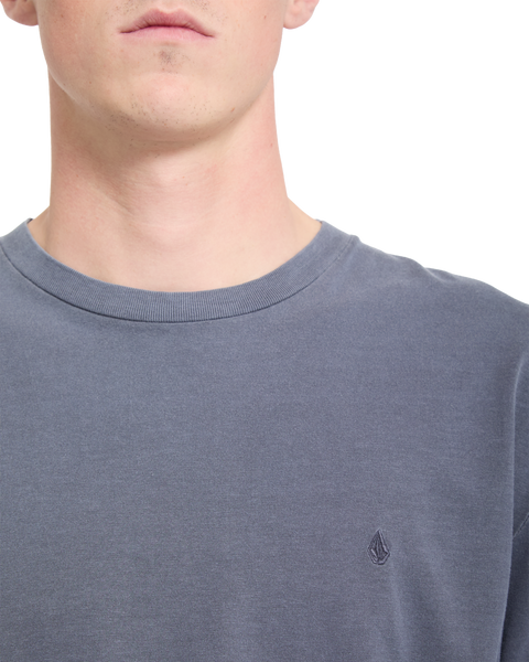 Volcom Solid Stone EMB Tee - Storm Blue