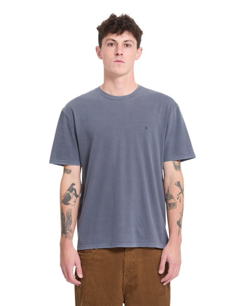 Volcom Solid Stone EMB Tee - Storm Blue